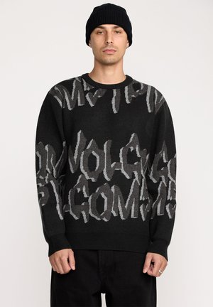 JACQUARD - Pullover - black