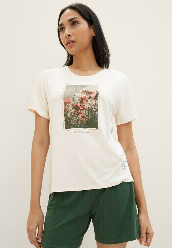 KURZ-MIT SET - Nachtwäsche Set - weiß mittel uni