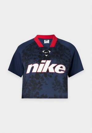 Nike Sportswear, T-shirt imprimé - midknight navy/fire red/black