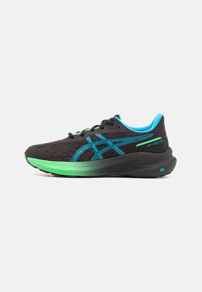 ASICS GT-1000 13 UNISEX - Road running shoes - black/digital aqua