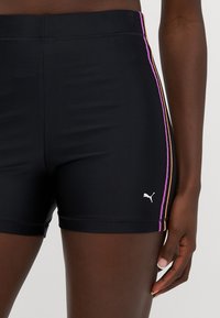 Puma SWIM WOMEN HIGH WAIST HOTPANTS  - Κάτω μέρος μπικίνι - black