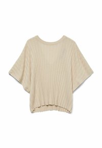 Stickad tröja - oatmeal