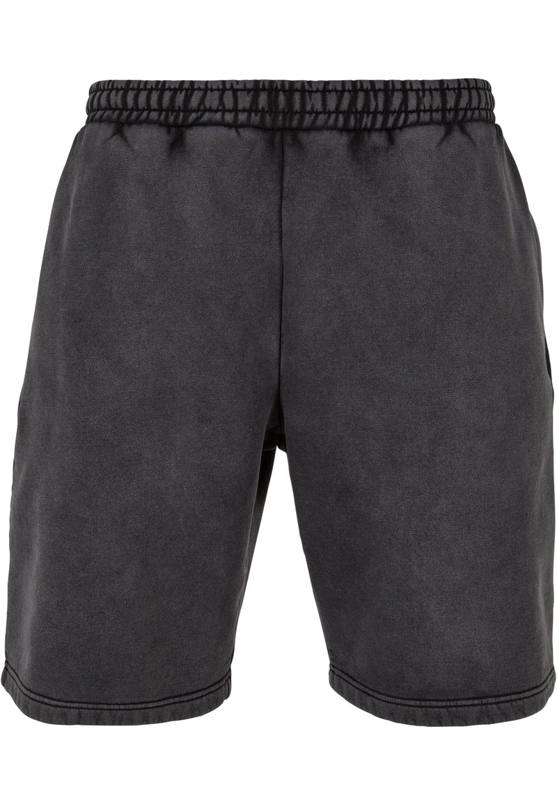 Urban Classics Pantaloncini Uomo In Felpa Stone Washed - Loose Fit Con Tasca Posteriore, Colore Scuro