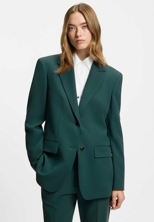 Halflange jas - dark green six