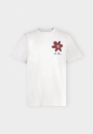 Les Deux, FLOWER BASKET T SHIRT - Μπλουζάκι με στάμπα - snow melange