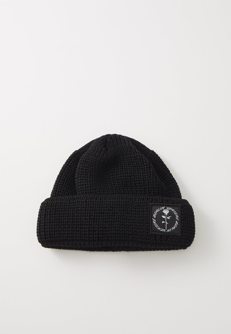 Vertere Berlin CIRCLE LOGO BEANIE UNISEX - Kapa - black