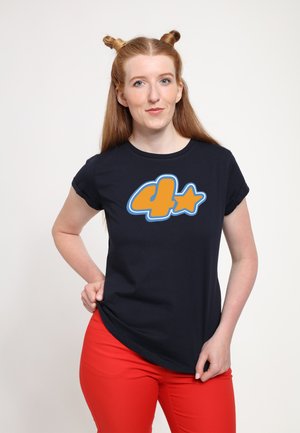 TURNING RED FOUR STAR - T-shirt imprimé - navy blue