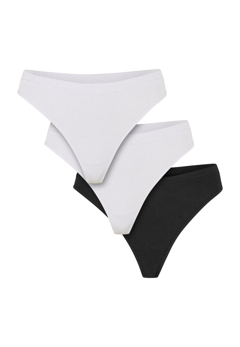 Urban Classics 3-PACK - Tanga - white white black/weiß - Zalando