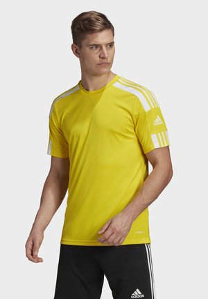 adidas Performance SQUAD 21 JERSEY SS - T-Shirt print - yellow