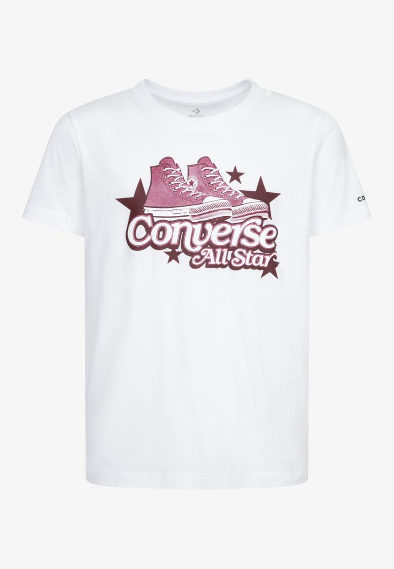 Converse RETRO SNEAKER  - Apdrukāts T-krekls - white
