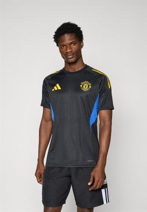 adidas Performance MANCHESTER UNITED - T-Shirt sport - black/blue/tribe yellow