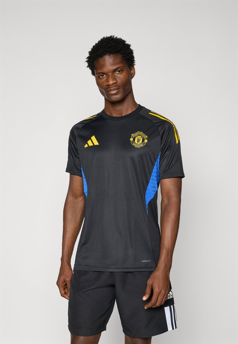 adidas Performance MANCHESTER UNITED - Sportfelső - black/blue/tribe yellow