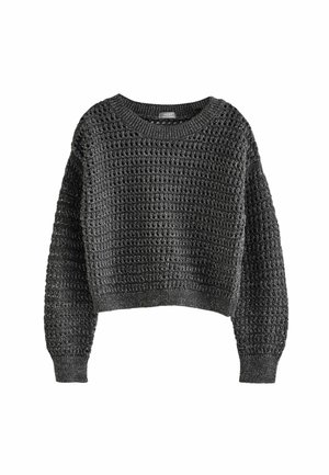 Stickad tröja - charcoal grey