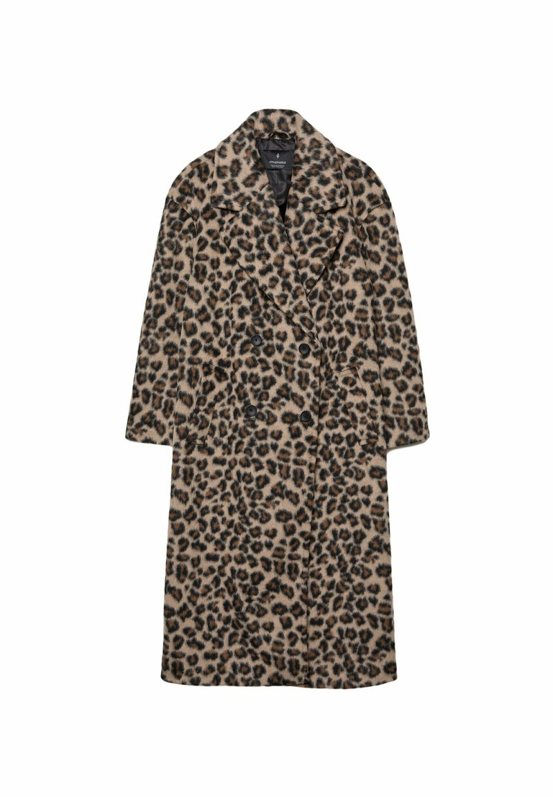 Stradivarius Mantel lichtbruin mêleerd