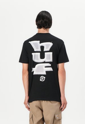 MEGACHROME TEE UNISEX - Nyomott mintás póló - black