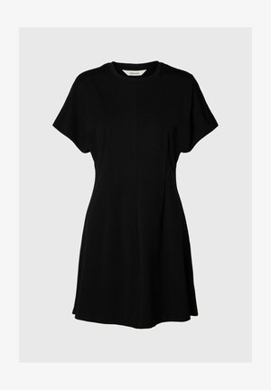 Selected, MINI DRESS VISCOSE BLEND - Φόρεμα ημέρας - black