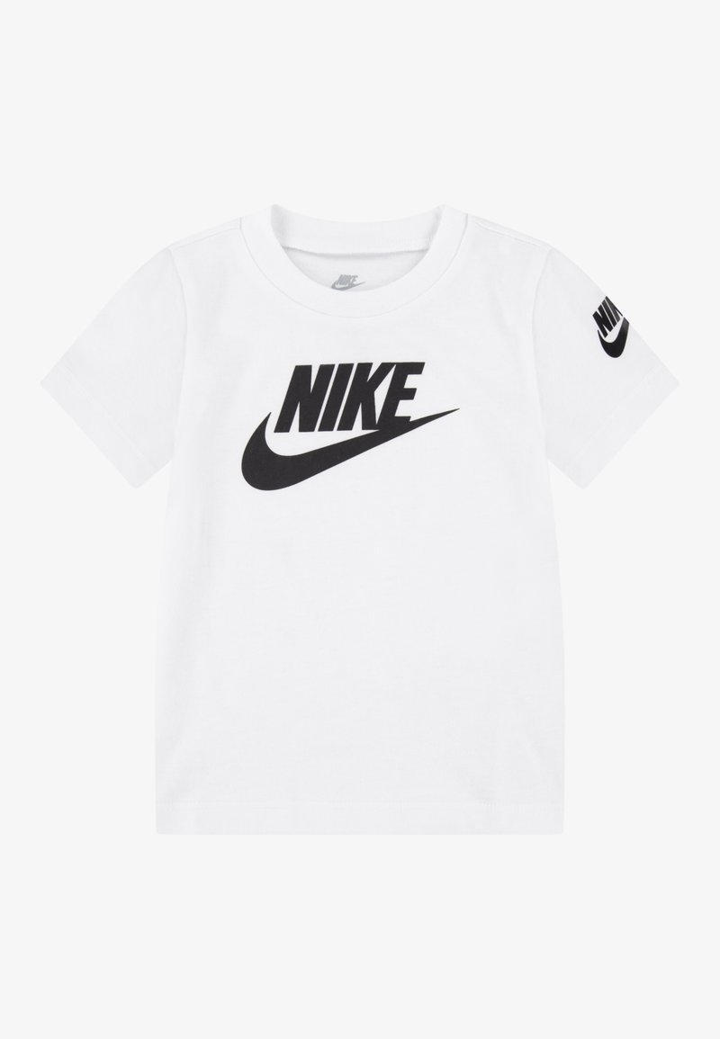 Nike Sportswear FUTURA EVERGREEN TEE UNISEX - Potiskana majica - white