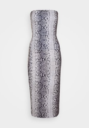 STRAPLESS DRESS TO KNEE - Sukienka koktajlowa