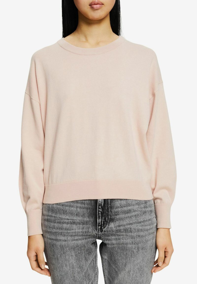 Damen Strickjacken | edc by Esprit Strickpullover dusty nude/grau - IM65198 Damen Strickjacken | edc by Esprit Strickpullover dusty nude/grau - IM65198