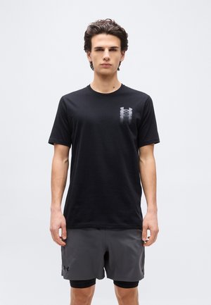 BLUR LOGO - Potiskana majica - black/titan gray