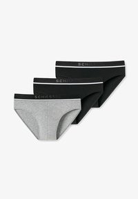 Ausgewählt, schwarz /schwarz /grau melange