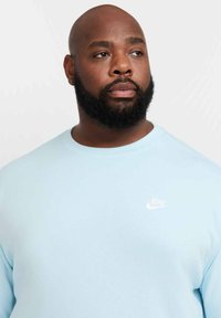 Nike Sportswear CRW - Felpa con cappuccio - glacier blue white