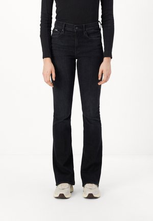 3301 FLARE - Bootcut jeans - worn in black vortex