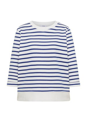 Cecil, 3/4-ARM SWEATSHIRT MIT RUNDHALS UND STREIFEN - Sweatshirt - deep river blue