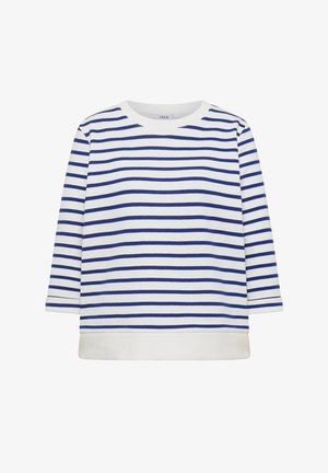 Cecil, 3/4-ARM SWEATSHIRT MIT RUNDHALS UND STREIFEN - Sweatshirt - deep river blue