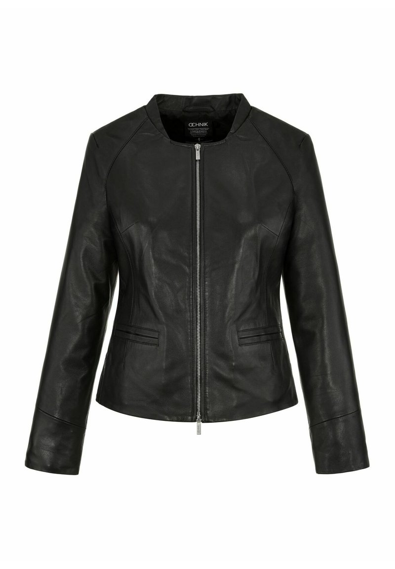 OCHNIK Leren jas zwart OCHNIK Leren jas zwart