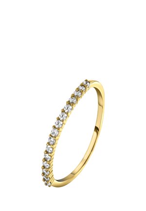925 SILVER ROW OF 15 ZIRCONIA STONES - Ring - gold-coloured