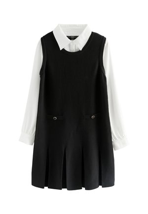 Next, PINAFORE LAYERED - Vestido de punto - black