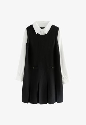 Next, PINAFORE LAYERED - Strickkleid - black