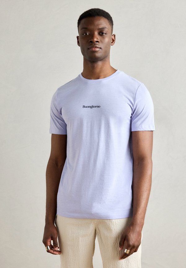 TEE - T-Shirt print - purple melange