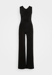 Zign Studio NAIA SLEEVELESS CUT OUTS WIDE LEG JUMPSUIT  - Salopetă - black