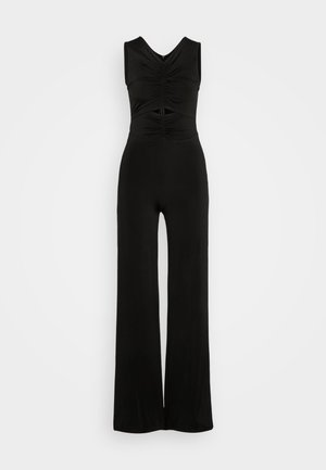 Zign Studio, NAIA SLEEVELESS CUT OUTS WIDE LEG JUMPSUIT  - Jumpsuit - black