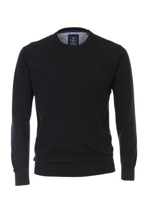 RUNDHALS - Strickpullover - blau