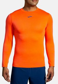 Brooks HIGH POINT - Maglietta a manica lunga - bright orange