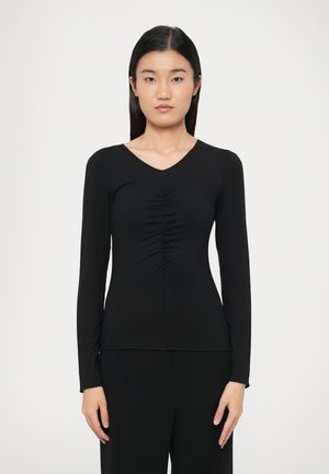 Pikkade varrukatega topp - black
