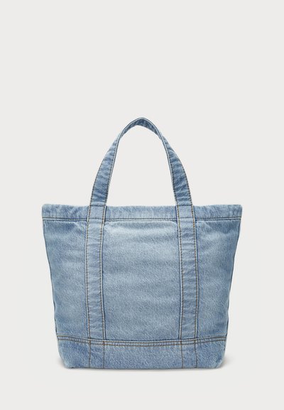 Polo Ralph Lauren POLO BEAR DENIM SMALL TOTE - Torbica - washed denim