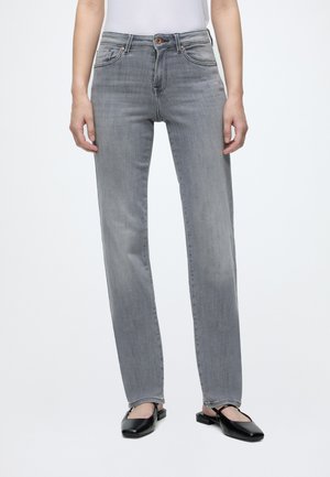 ONLY ONLPOWER PUSH UP SLIM STRAIGHT - Slim fit jeans - grey denim