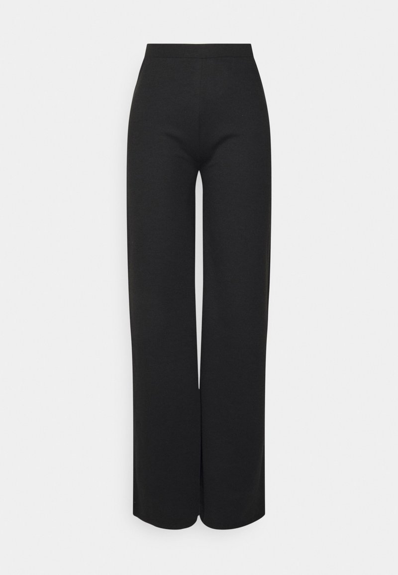 ONLY ONLFEVER WIDE PANTS - Calças - black