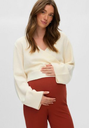 MAMALICIOUS, KNITTED PULLOVER MLMIMMI KNITTED PULLOVER - Pullover - birch