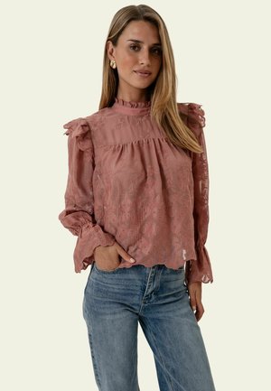 BY IC, ELLINORIC LACE SHIRT - Блуза - vintage dusty rose