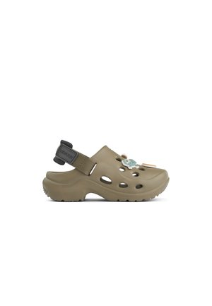 MILAS UNISEX - Slippers - khaki / black