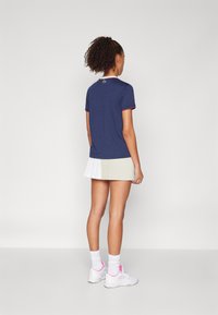Lacoste Sport SKIRTS - Saia desportiva - gris/blanc/jaune