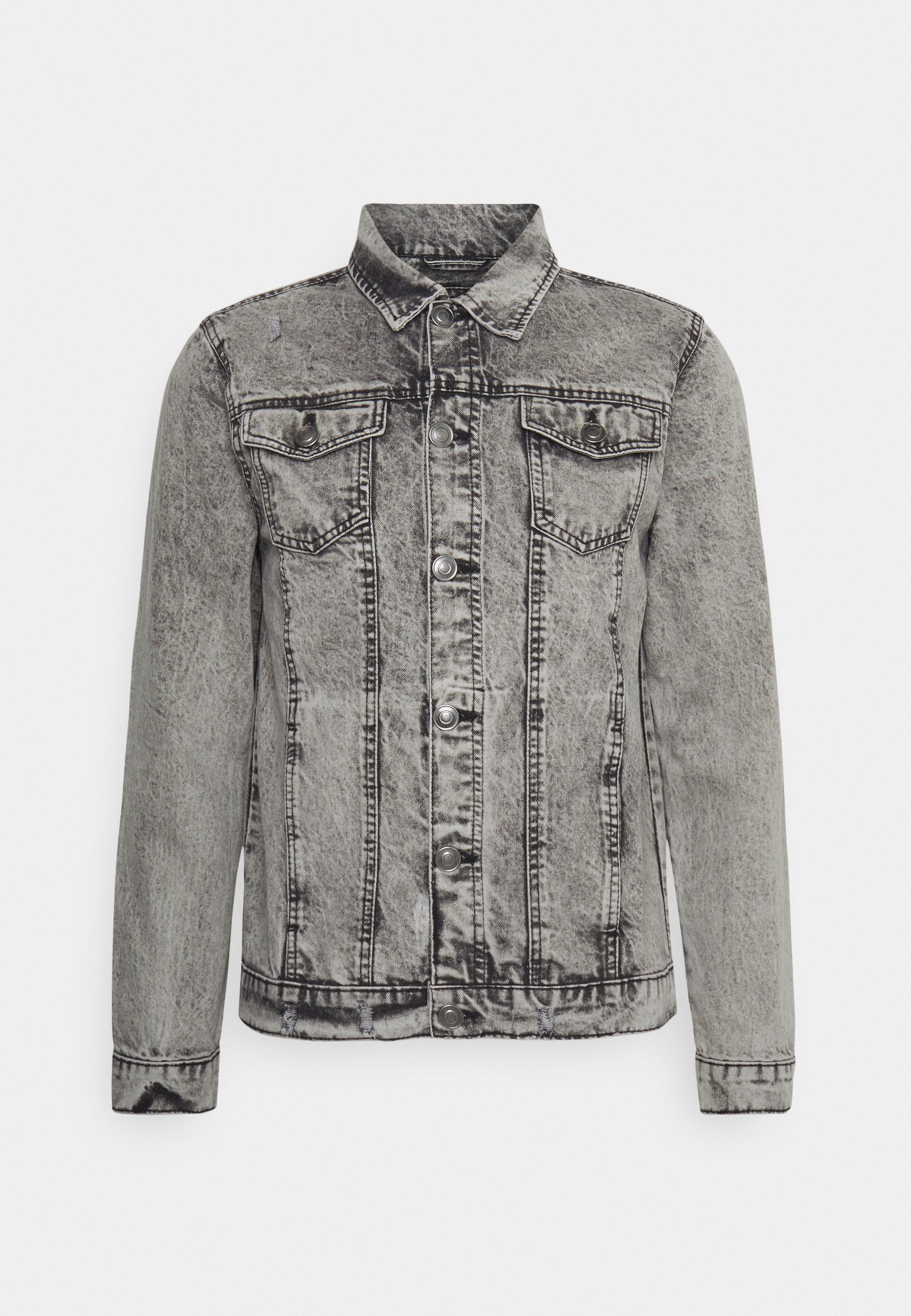 grey acid wash jacket