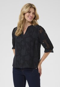 Cream - YANA - Bluse - pitch black Miniaturebillede 1