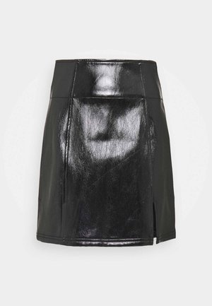 HOLDING ONTO A DREAM COATED - Mini skirt - black