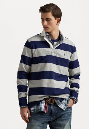 Polo Ralph Lauren THE ICONIC RUGBY SHIRT - Poloskjorter - newport navy/andover heather